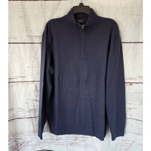 Mantovani Studio Quarter Zip Cashmere Sweater Size XL